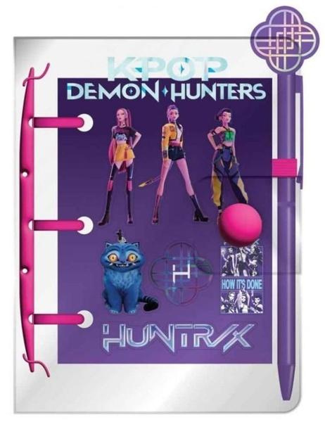Sada K-pop Demon Hunters: mini blok, pero a samolepky
