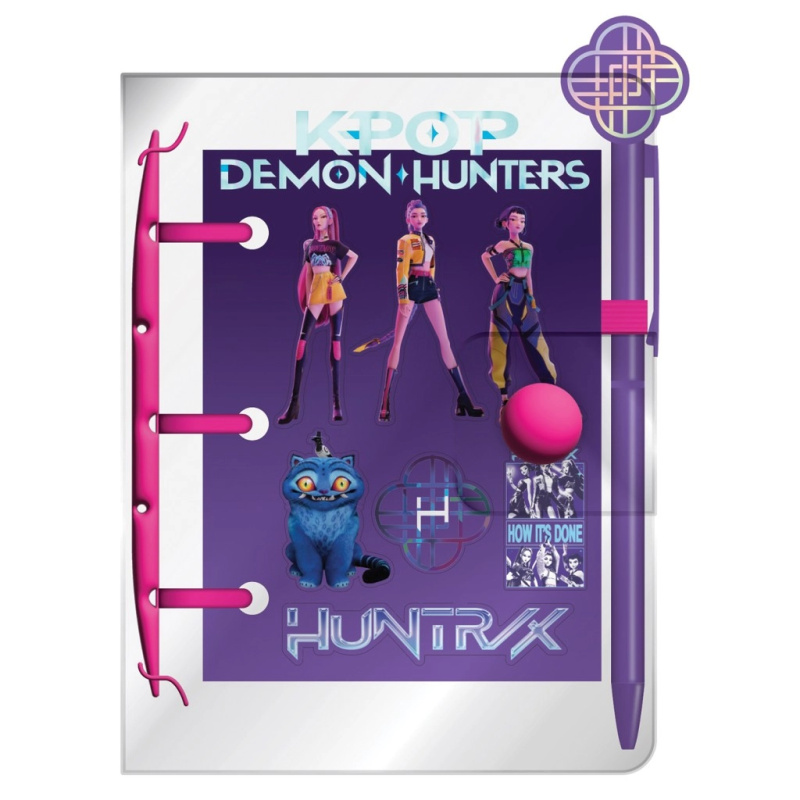 Sada K-pop Demon Hunters: mini blok, pero a samolepky