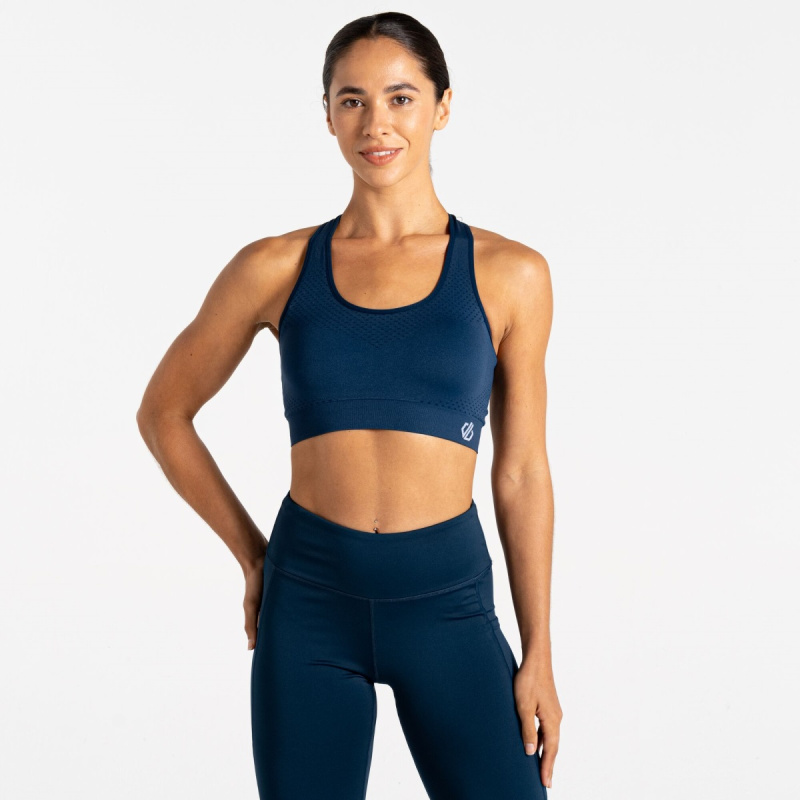 Dámská sportovní podprsenka dare2b dont sweat ii tmavě modrá xl