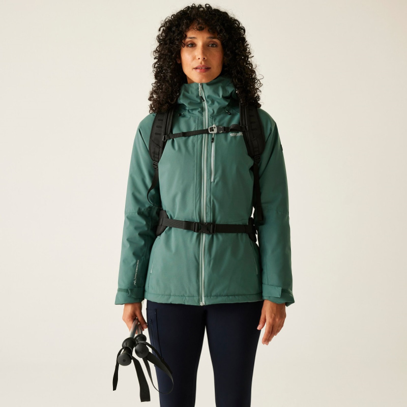 Dámská bunda regatta highton zelenošedá 44