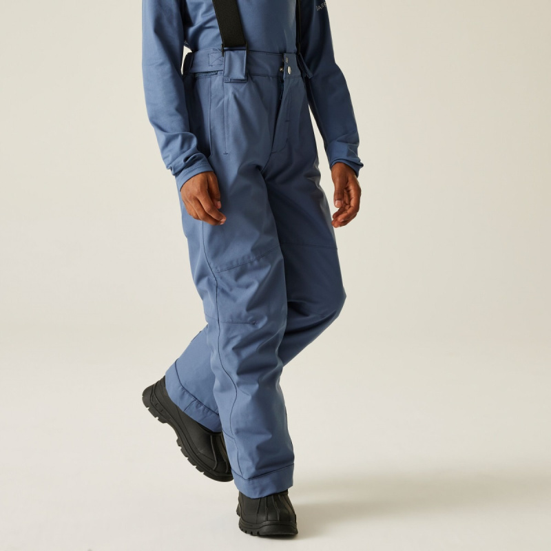 Dětské zimní lyžařské kalhoty outmove ii modrá/červená 158