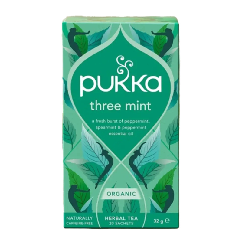 Pukka BIO Three Mint porcovaný čaj 20x1,6 g