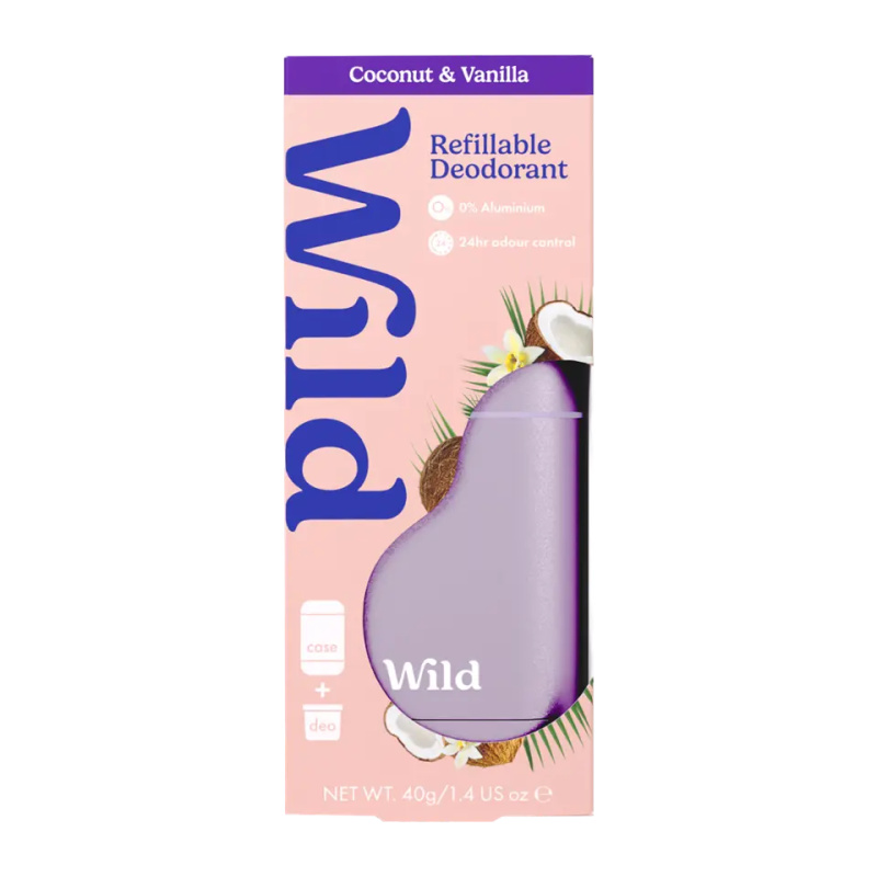 Wild Coconut & Vanilla Purple Case tuhý deodorant s pouzdrem 40 g
