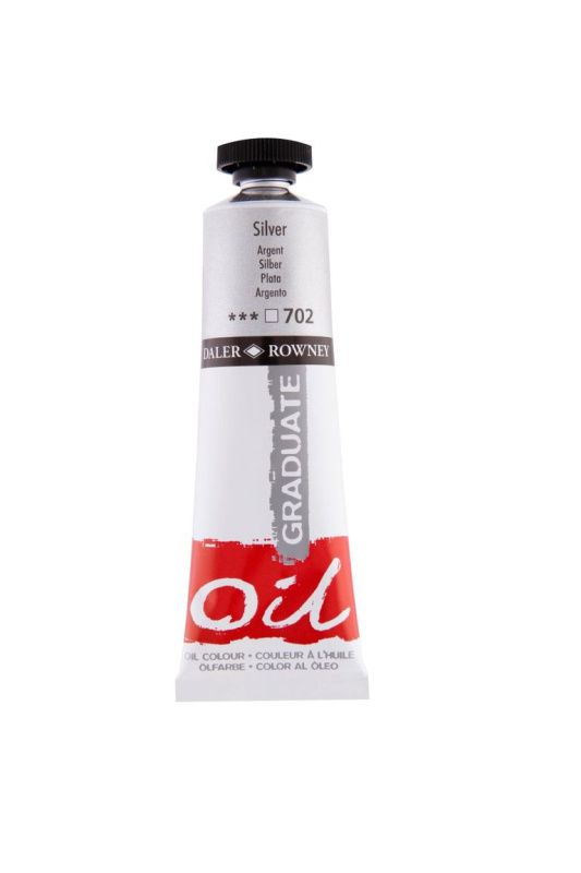 Olejová barva Daler-Rowney 38 ml - stříbrná