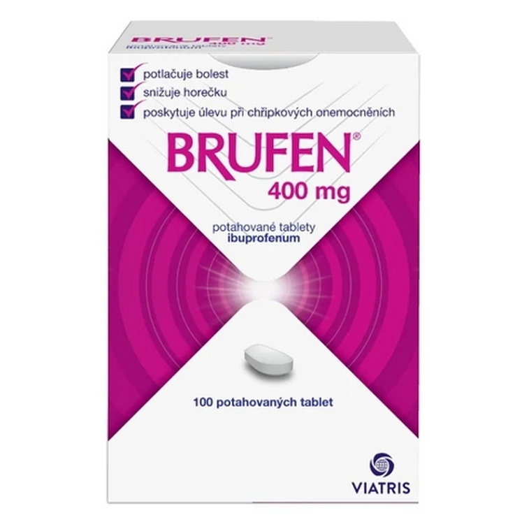 BRUFEN 400MG Potahovaná tableta 100