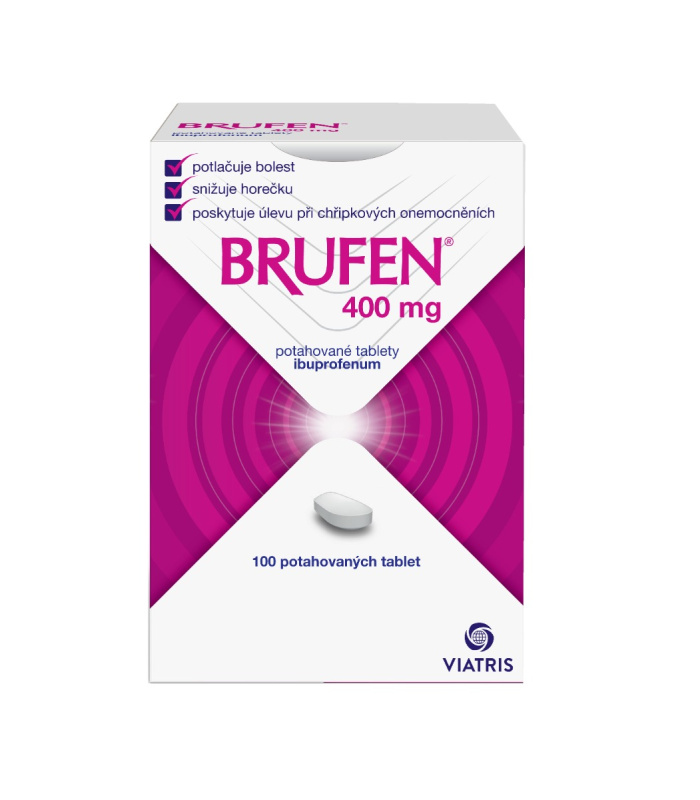 BRUFEN 400MG Potahovaná tableta 100