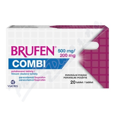 BRUFEN COMBI 500MG/200MG Potahovaná tableta 20