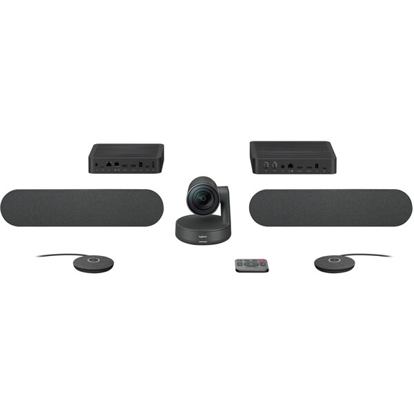 Logitech Rally plus set Ultra HD konferenční systém Černá