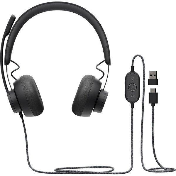 Logitech Zone Wired MSFT Teams Černá