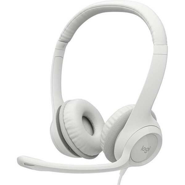 Headset Logitech H390 USB - bílý