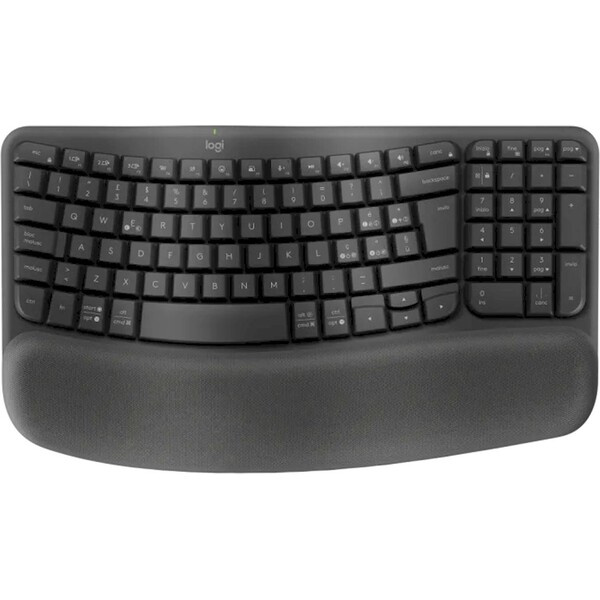 Logitech Wave Keys Wireless Ergonomic Bílá