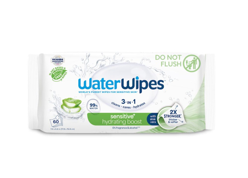 Waterwipes Hydrating Clean ubrousky vlhčené bez obsahu plastů