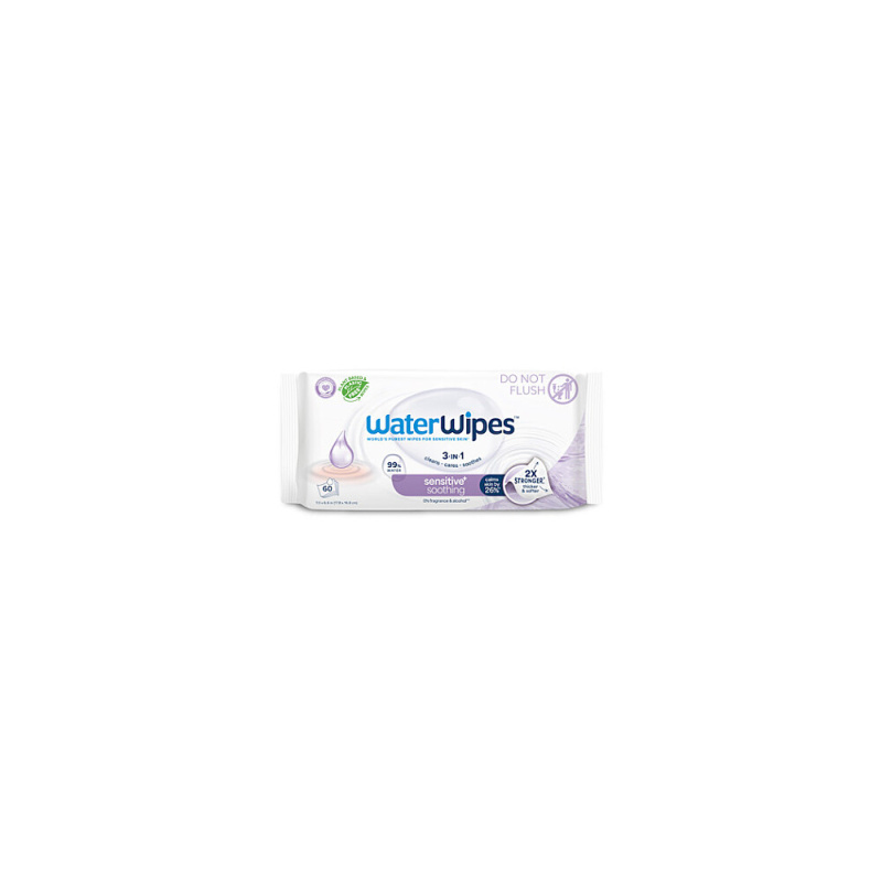 Waterwipes Soothing Clean ubrousky vlhčené bez obsahu plastů