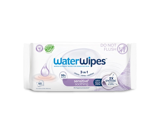 Waterwipes Soothing Clean ubrousky vlhčené bez obsahu plastů