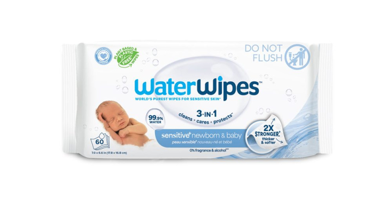 WaterWipes Baby Wipes dětské jemné vlhčené ubrousky 60 ks