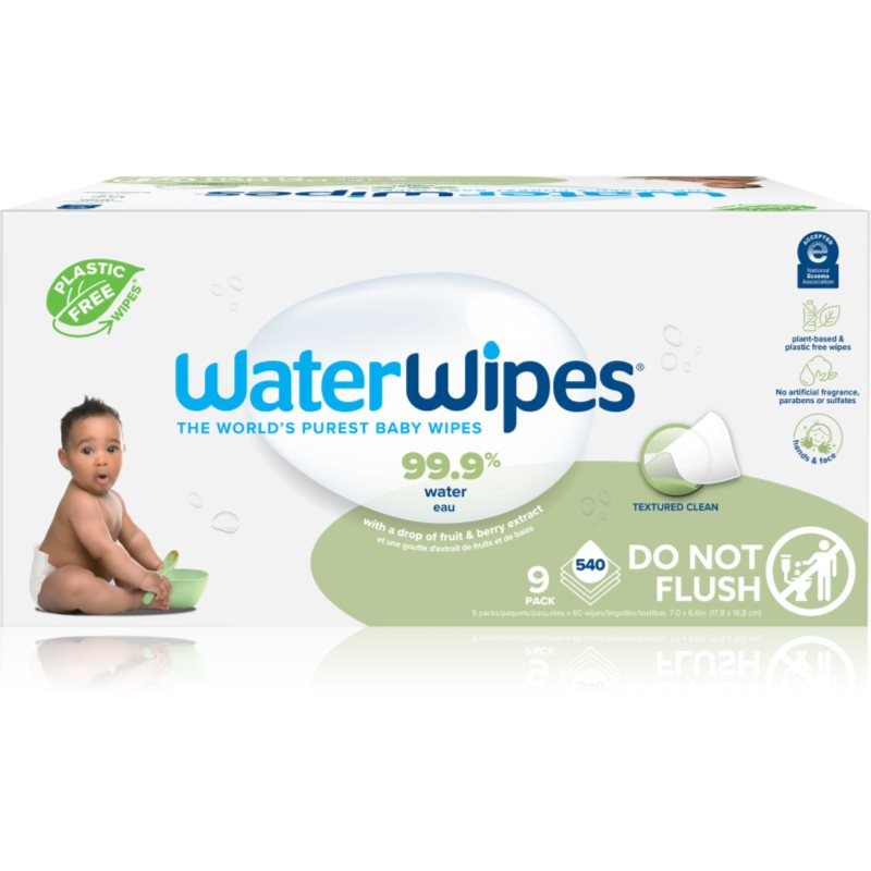 WaterWipes Baby Wipes Sopaberry 9 Pack dětské jemné vlhčené ubrousky 9x60 ks