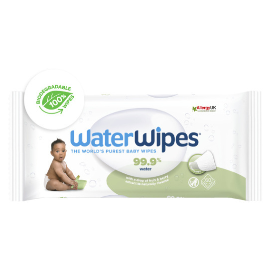 WaterWipes Baby Wipes Soapberry dětské jemné vlhčené ubrousky 60 ks