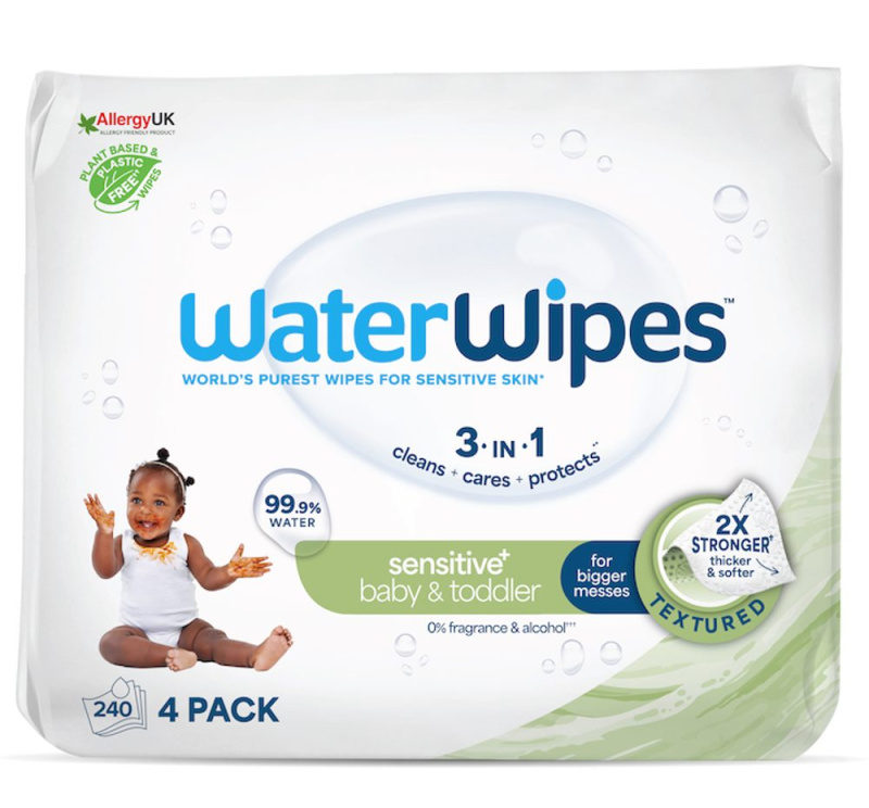 WaterWipes Baby Wipes Soapberry 4 Pack dětské jemné vlhčené ubrousky 4x60 ks