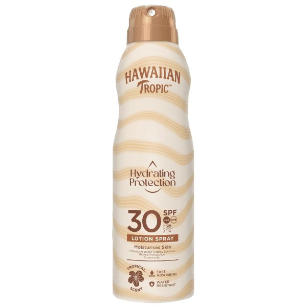 Hawaiian Tropic Hydrating Protection Lotion Spray opalovací sprej SPF 30 177 ml
