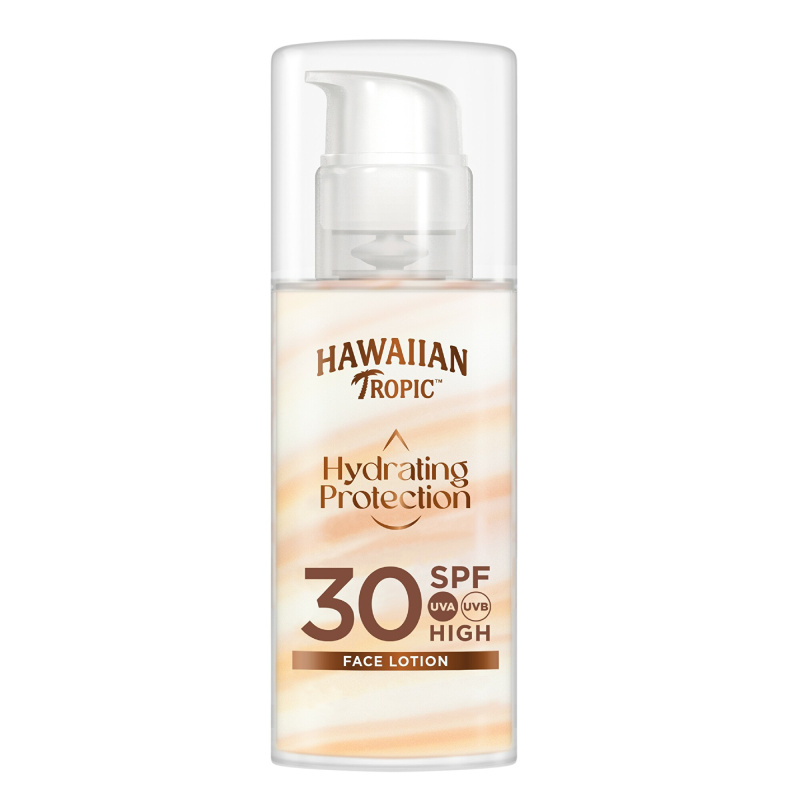 Hawaiian Tropic Hydrating Protection Face Lotion opalovací krém na obličej SPF 30 50 ml