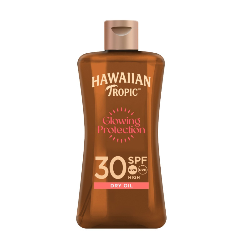 Hawaiian Tropic Glowing Protection Dry Oil suchý olej na opalování SPF 30 100 ml