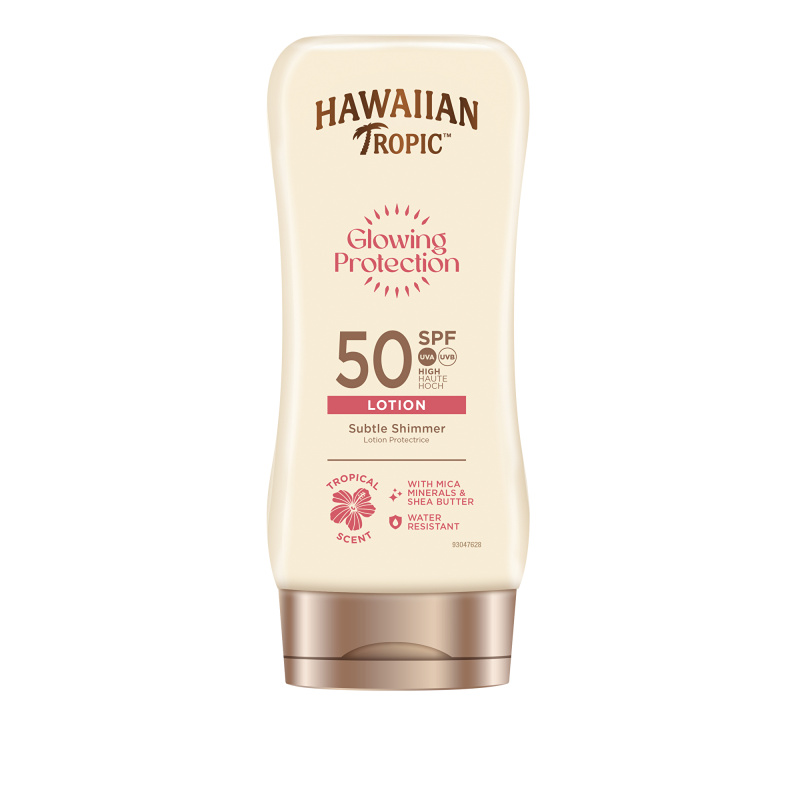 Hawaiian Tropic Glowing Protection Sunscreen Lotion mléko na opalování SPF 50 170 ml