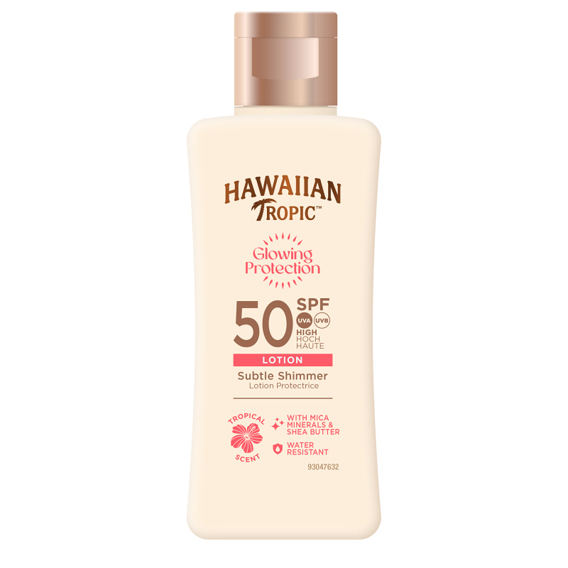 Hawaiian Tropic Glowing Protection Sunscreen Lotion mléko na opalování SPF 50 75 ml