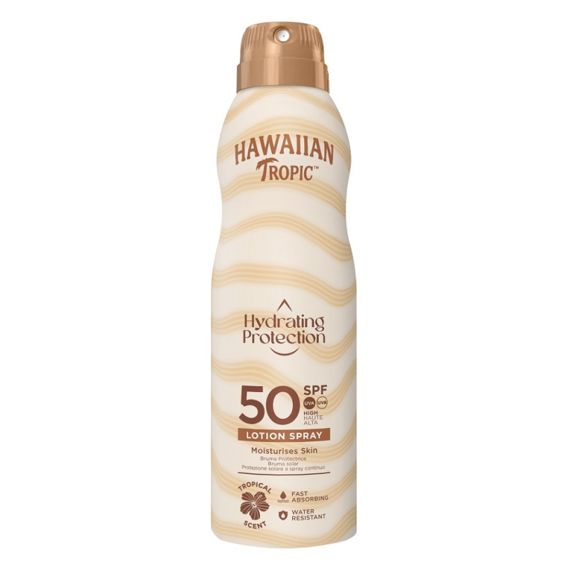 Hawaiian Tropic Hydrating Protection Lotion Spray opalovací sprej SPF 50 220 ml