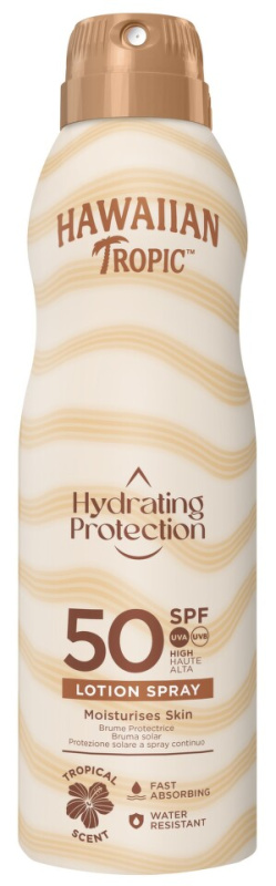 Hawaiian Tropic Hydrating Protection Lotion Spray opalovací sprej SPF 50 220 ml