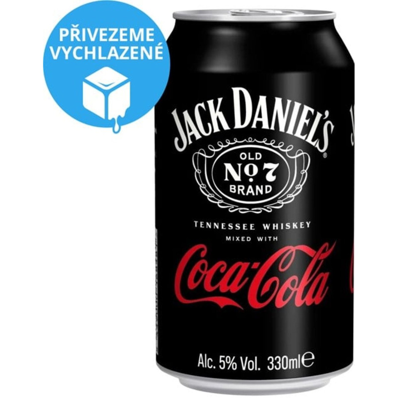 Jack Daniel's Tennessee Whiskey a Coca-Cola alkoholický míchaný nápoj plech 5% obj.