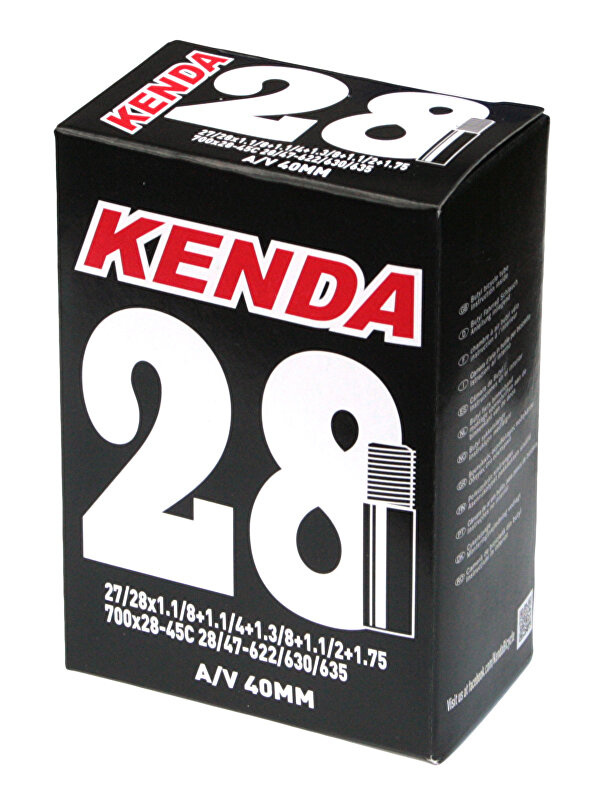 duše KENDA 700x28/45C (28/47-622/635) AV 40 mm Barva: ventil AV, Velikost: 28"