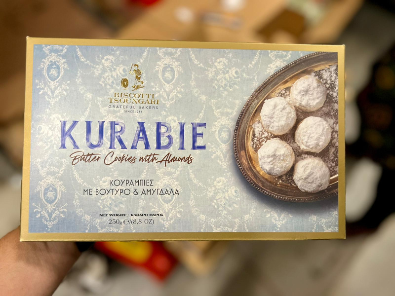 Biscotti Tsoungari Kourabiedes řecké vánoční cukroví 250g