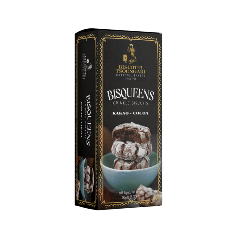 Biscotti Tsoungari BisQueens brownie sušenky kakaové 180g
