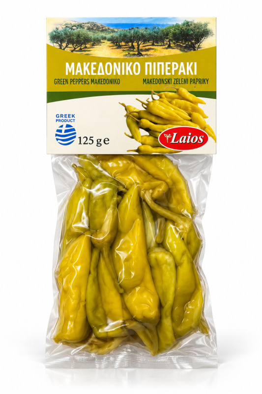 Laios makedonské zelené papričky (Makedoniko piperaki) 125g