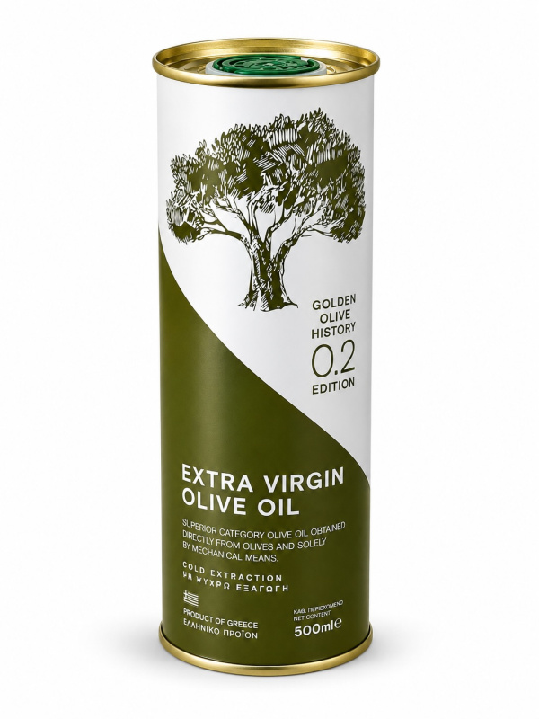 Golden Olive History Kréta 0,2 extra panenský olivový olej 500 ml – plech