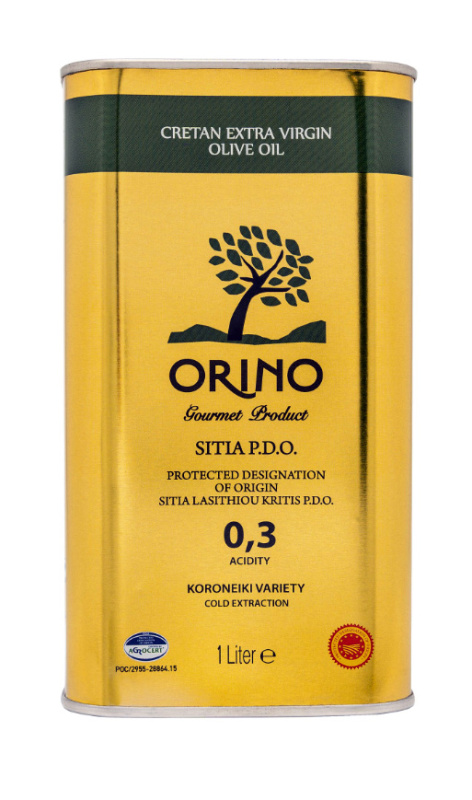 Orino Sithia Orino Sitia P.D.O. Kréta Extra panenský olivový olej 0,3% 1l – plech