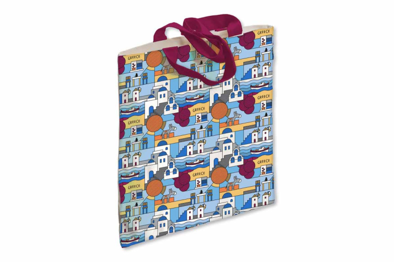 ATP – vysoká taška řecké ostrovy LINE COLLAGE