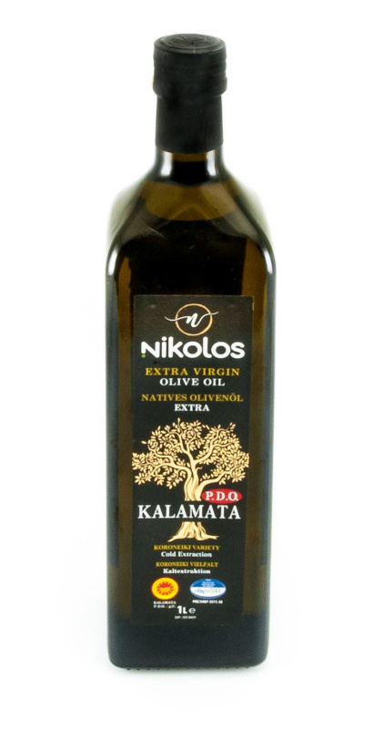 Nikolopoulos Estate Nikolos Kalamata Extra panenský olivový olej 0,4 - 0,6% 1l - sklo
