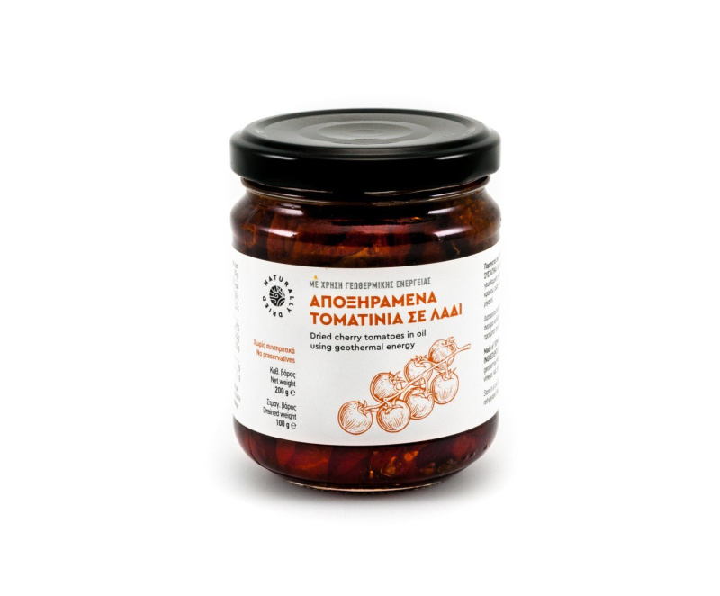 Geothermiki Hellas Sušená rajčata Cherry Geothermiki v oleji 200g