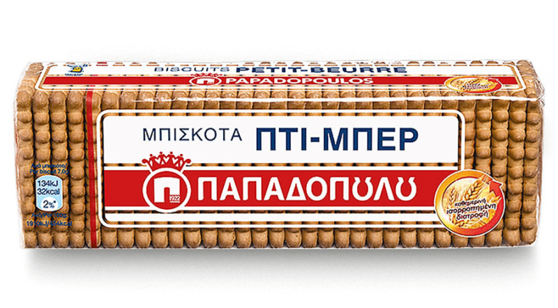 Papadopoulou sladké sušenky Petit Beurre (PTI-BER) 225g