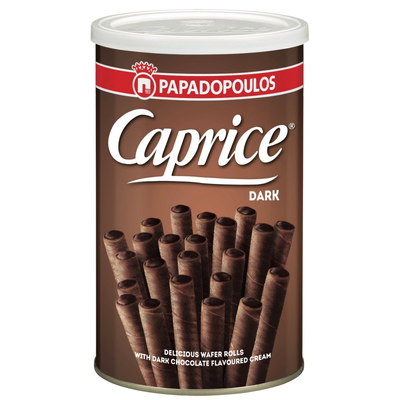 Caprice Plněné trubičky tmavá čokoláda