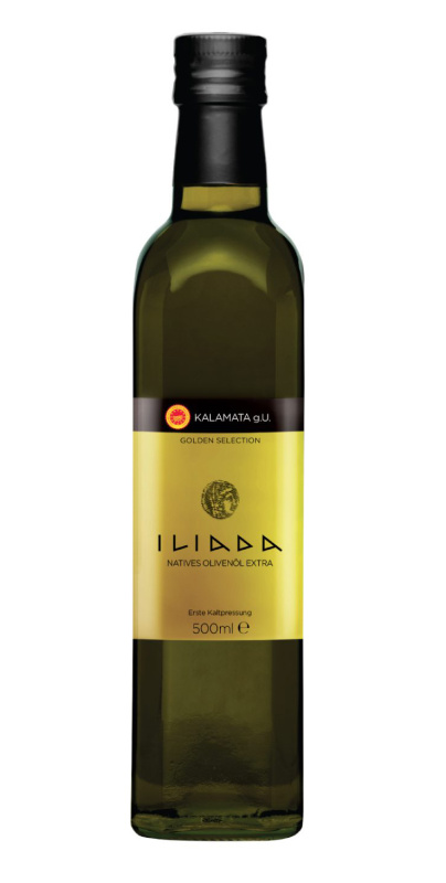 Iliada Kalamata Extra panenský olivový olej 0,5% 500ml – sklo
