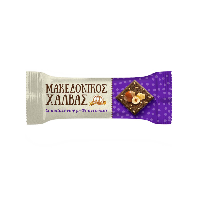HAITOGLOU BROS SA Makedoniko Chalva čokoláda & lískové oříšky 40g