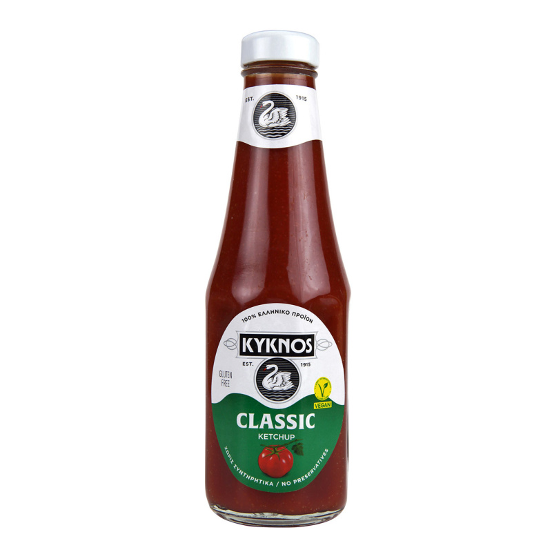 Kyknos kečup jemný 330g - sklo