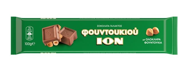 ION FUNTOUKIOU mléčná čokoláda s lískovými oříšky 100g (NEW PACK)