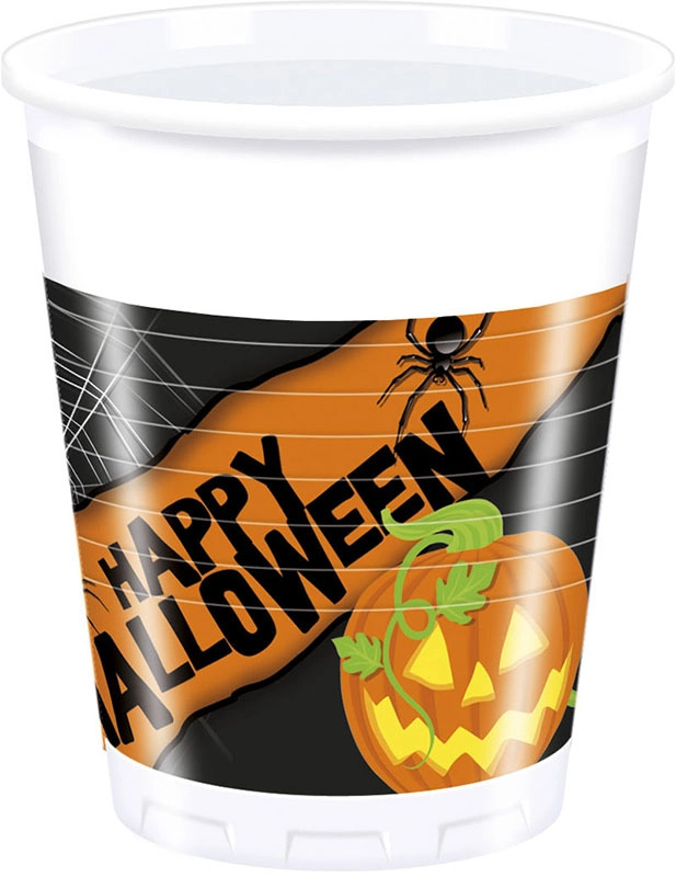 Happy spooky halloween plastové kelímky 200 ml (8 ks)