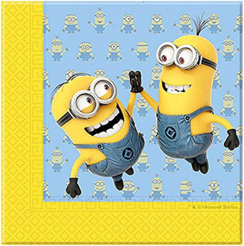 Servítky Minions 33 × 33 cm (20 ks)