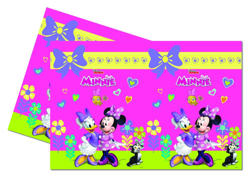 Minnie Mouse happy helpers plastový ubrus 120 × 180 cm - 1 kus