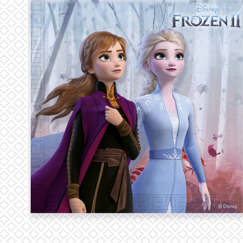 Disney Frozen 2 papírové ubrousky 33 x 33 cm (20 ks)
