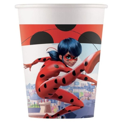 Kelímky papírové Miraculous 200 ml 8 ks